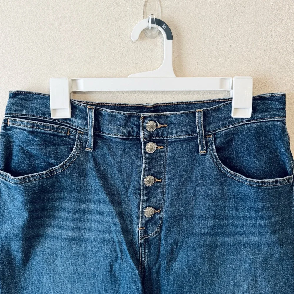 Levi’s Mile High Cropped Wide Leg Jeans Size 31 - Picture 2 of 9